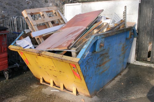 House clearance team preparing to start a job in Cricklewood